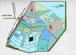  خريطة التجمع السادس 